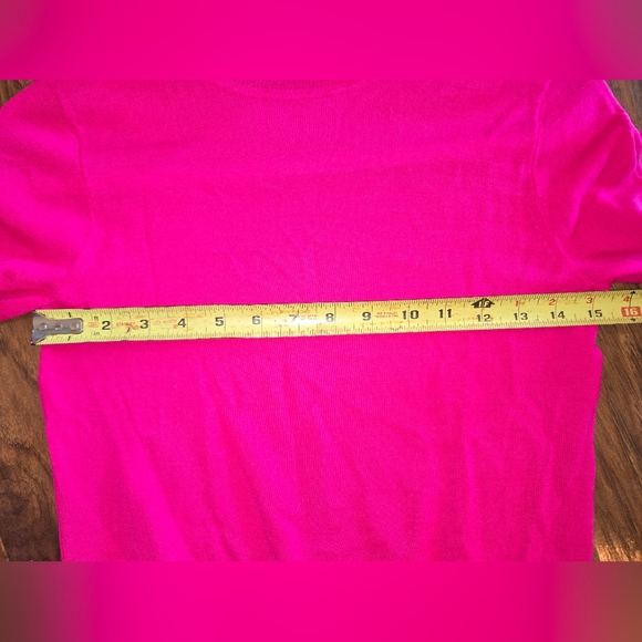 J. Crew Merino Blend Hot Pink Turtleneck Sweater - Picture 5 of 7